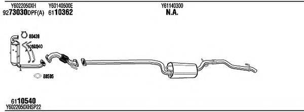 WALKER MAH31077B Система випуску ОГ