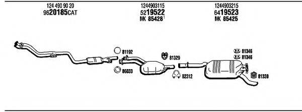 WALKER MB22002 Система випуску ОГ