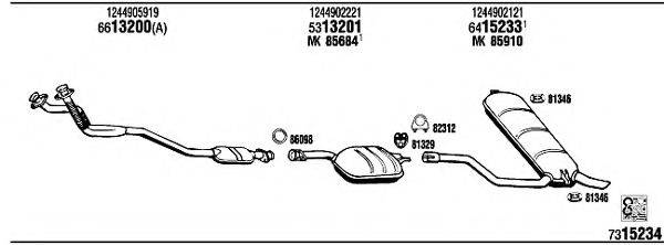 WALKER MB30316A Система випуску ОГ