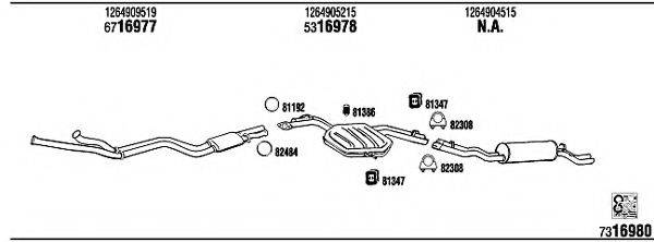 WALKER MB30327 Система випуску ОГ