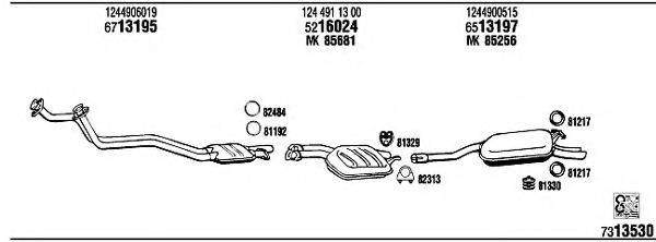 WALKER MB30331B Система випуску ОГ