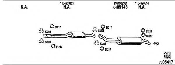 WALKER MB40403B Система випуску ОГ