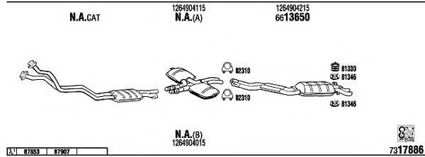 WALKER MB42003B Система випуску ОГ