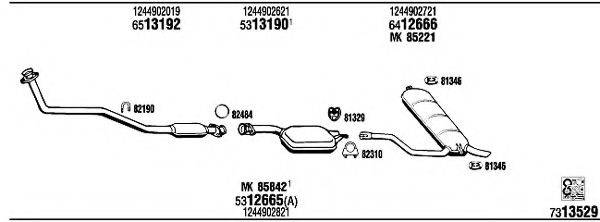 WALKER MB43308B Система випуску ОГ