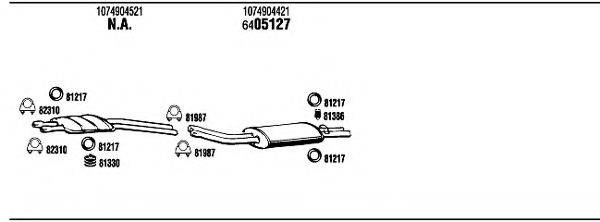 WALKER MB52604B Система випуску ОГ