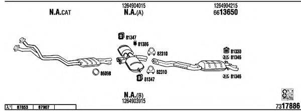 WALKER MB56002B Система випуску ОГ