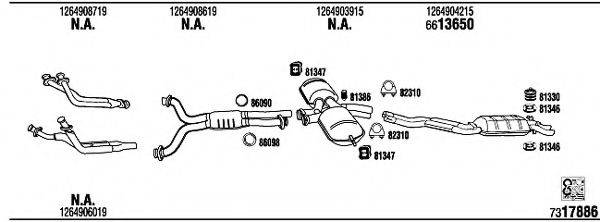 WALKER MB56005B Система випуску ОГ