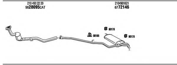 WALKER MBH05543 Система випуску ОГ