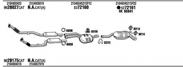 WALKER MBH08687 Система випуску ОГ