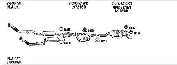 WALKER MBH08689B Система випуску ОГ