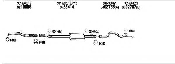 WALKER MBH14830 Система випуску ОГ