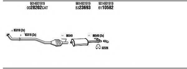 WALKER MBH14987 Система випуску ОГ