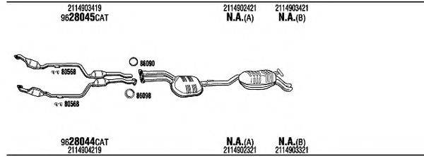 WALKER MBH16593 Система випуску ОГ