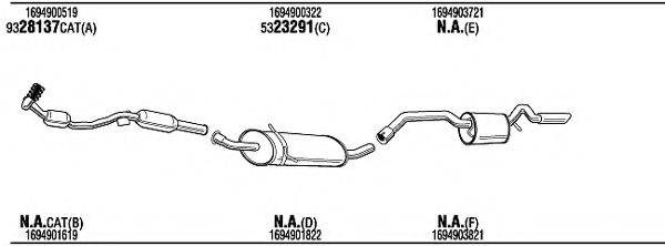 WALKER MBH18260AA Система випуску ОГ