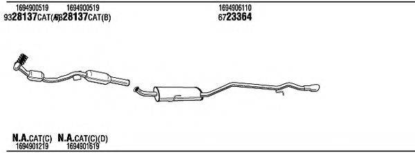 WALKER MBH31059C Система випуску ОГ