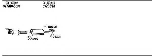 WALKER MBH57316B Система випуску ОГ