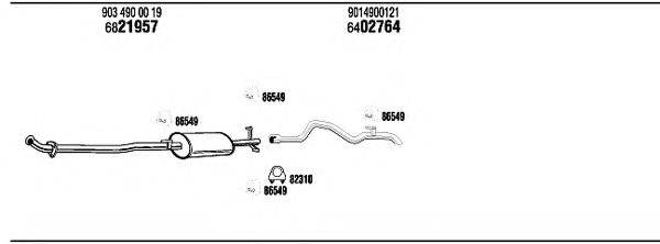 WALKER MBK08750A Система випуску ОГ