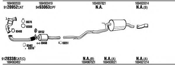 WALKER MBK18507CA Система випуску ОГ