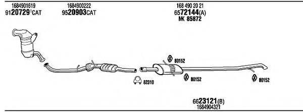 WALKER MBT09341 Система випуску ОГ