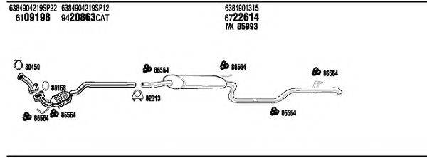 WALKER MBT11269 Система випуску ОГ