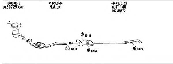 WALKER MBT16244 Система випуску ОГ