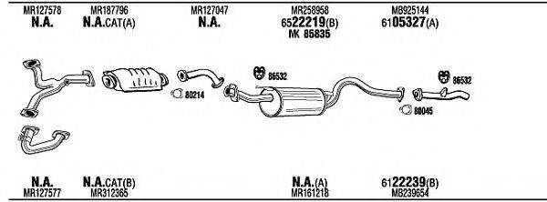 WALKER MI65542 Система випуску ОГ