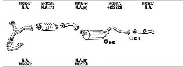 WALKER MI65551 Система випуску ОГ