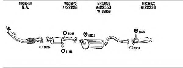 WALKER MI65556 Система випуску ОГ