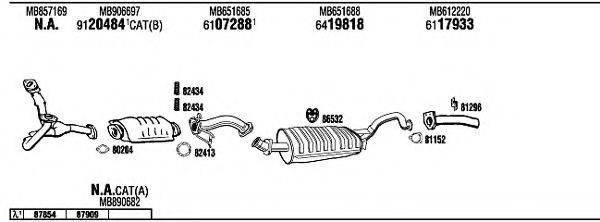 WALKER MI65560 Система випуску ОГ