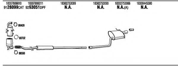 WALKER MNK22486AA Система випуску ОГ