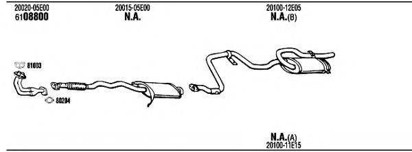 WALKER NI41609 Система випуску ОГ