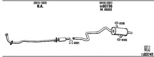 WALKER NI80302B Система випуску ОГ