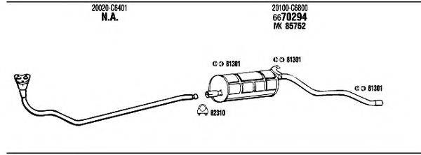 WALKER NI80359 Система випуску ОГ