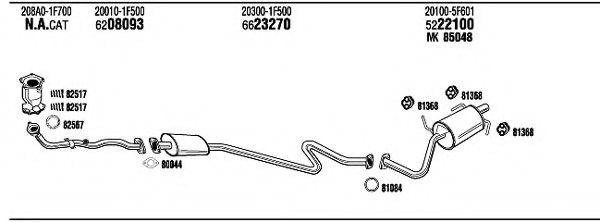 WALKER NI80394 Система випуску ОГ