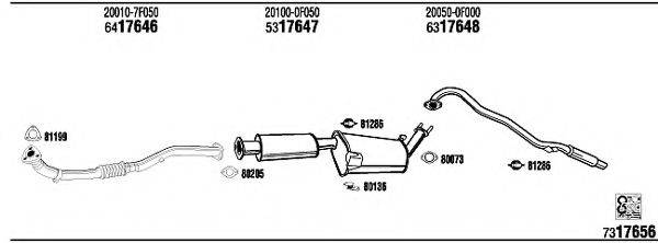 WALKER NI84009 Система випуску ОГ