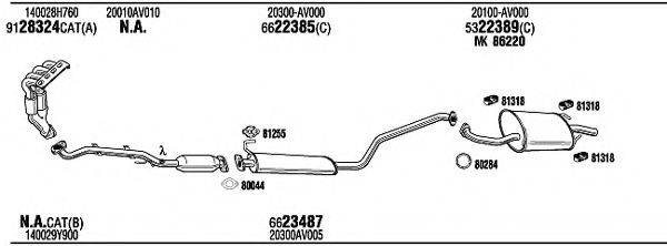 WALKER NIH16923A Система випуску ОГ