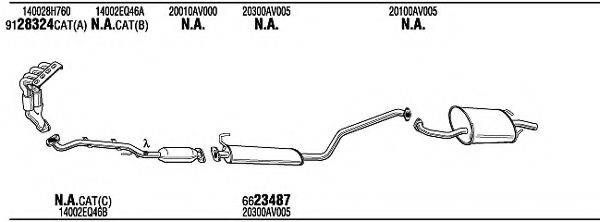 WALKER NIH16923B Система випуску ОГ