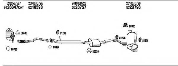 WALKER NIK22942AA Система випуску ОГ