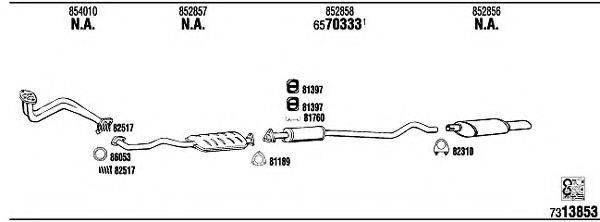 WALKER OP40105 Система випуску ОГ