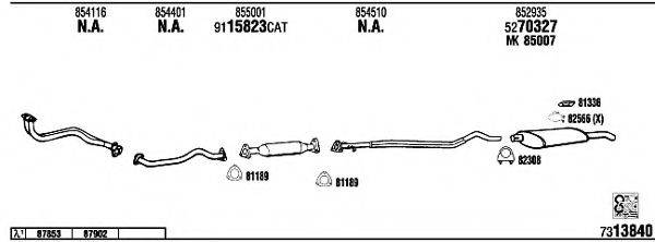 WALKER OP40137B Система випуску ОГ