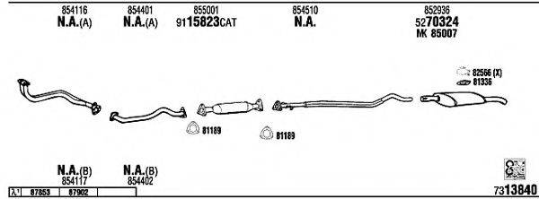 WALKER OP40139B Система випуску ОГ