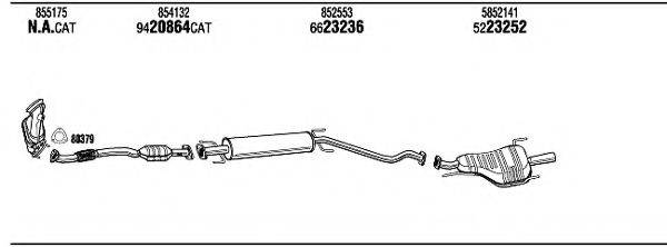 WALKER OP45361 Система випуску ОГ