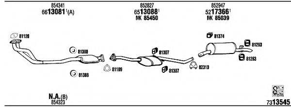 WALKER OP73102B Система випуску ОГ