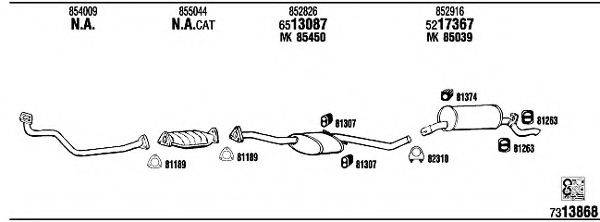 WALKER OP73103 Система випуску ОГ