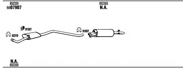 WALKER OP80008C Система випуску ОГ