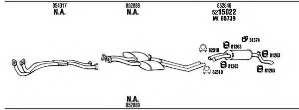 WALKER OP80014B Система випуску ОГ