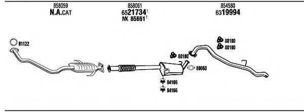 WALKER OP85006 Система випуску ОГ