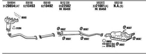 WALKER OPH15297B Система випуску ОГ