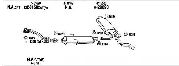 WALKER OPH15358B Система випуску ОГ