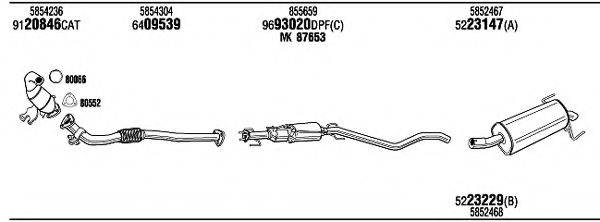 WALKER OPH18072BC Система випуску ОГ